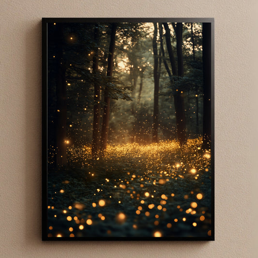 Enchanted Forest Wall Art Print Dark Maximalist Home