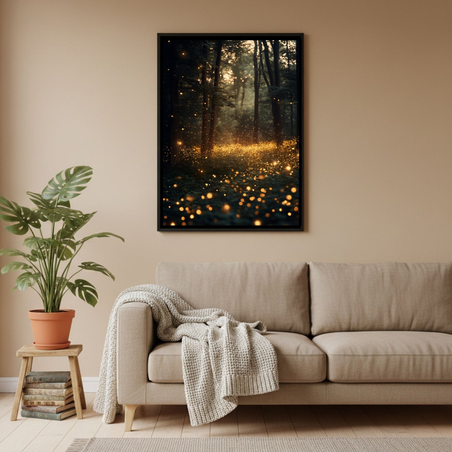 Enchanted Forest Wall Art Print Dark Maximalist Home
