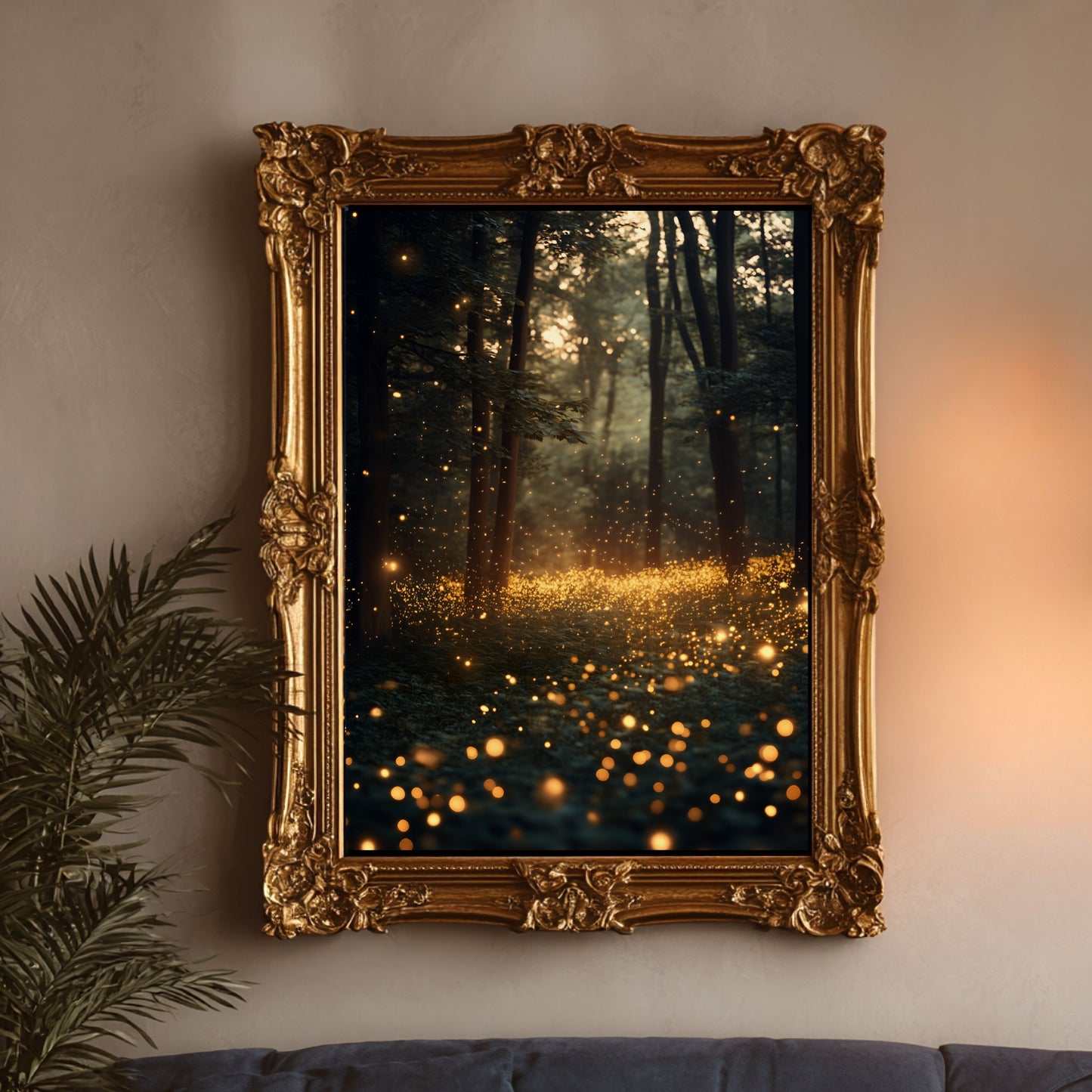 Enchanted Forest Wall Art Print Dark Maximalist Home