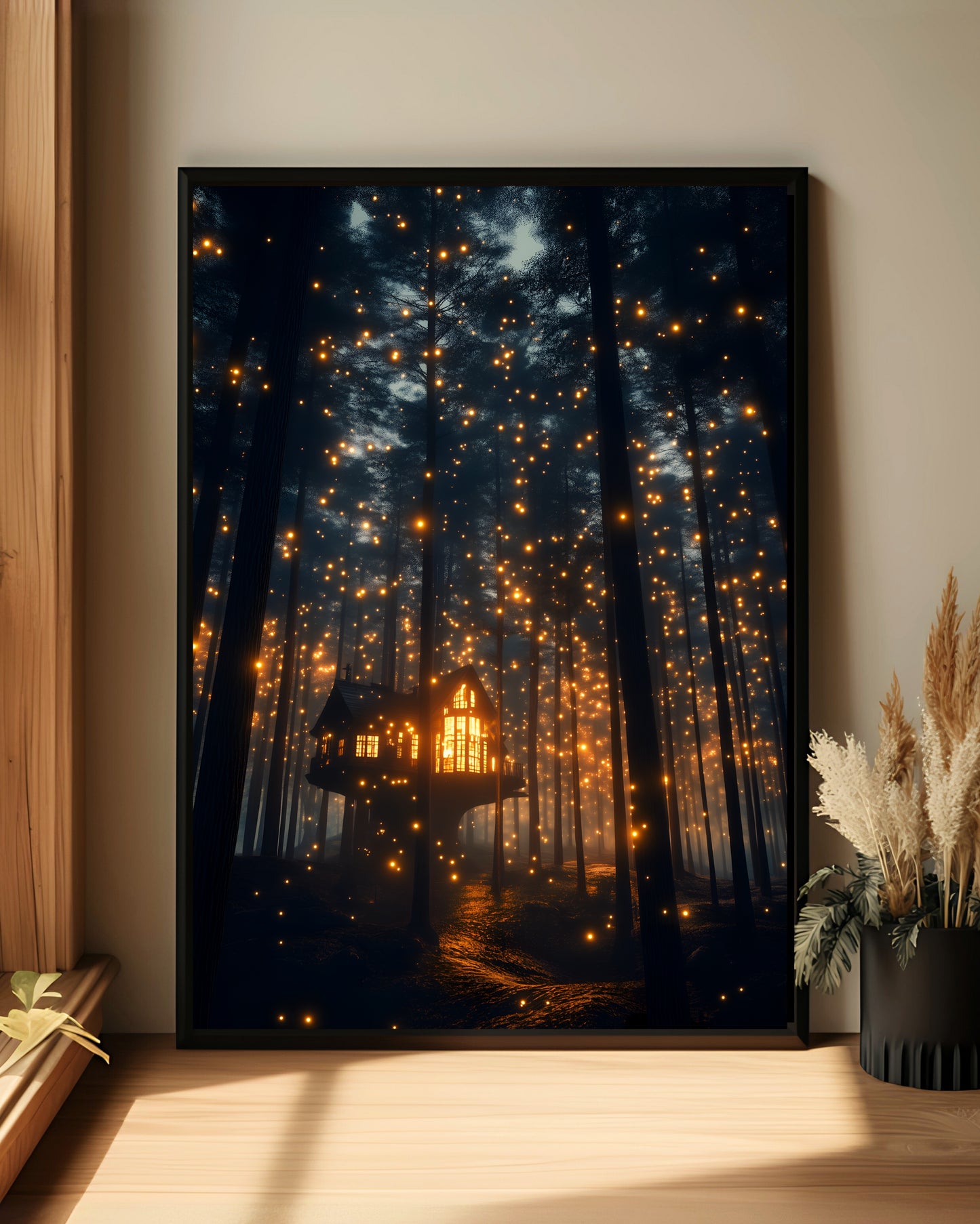 Dark Forest Enchanted Forest Wall Art Print