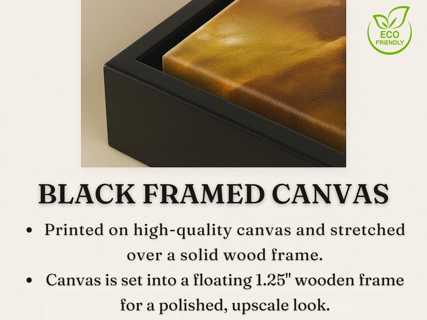 Black Horse Canvas Print – Equestrian Wall Art | Dark Academia Woodland Decor
