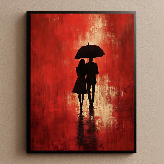 Modern Lovers Rain Wall Art Print