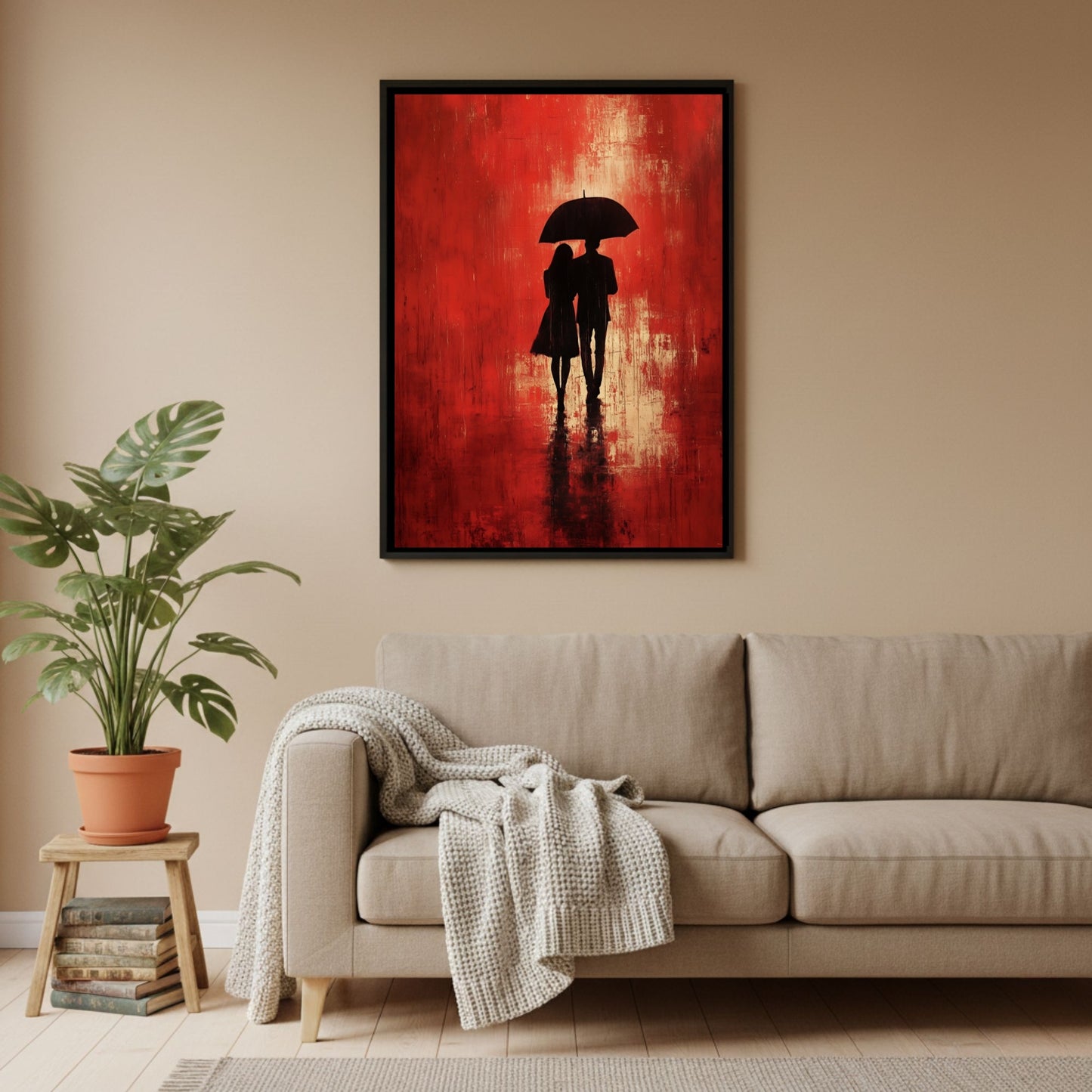 Modern Lovers Rain Wall Art Print