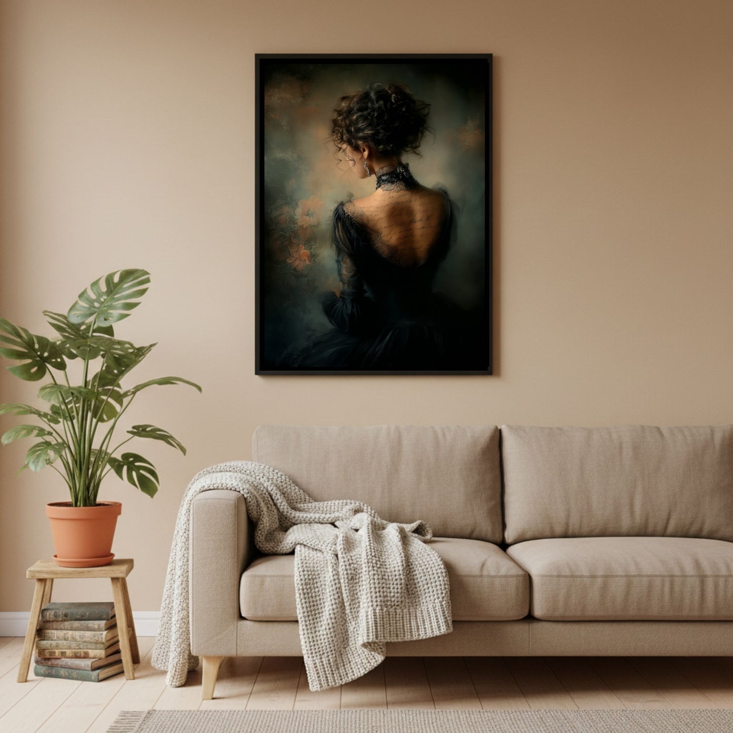 Moody Victorian Woman Wall Art