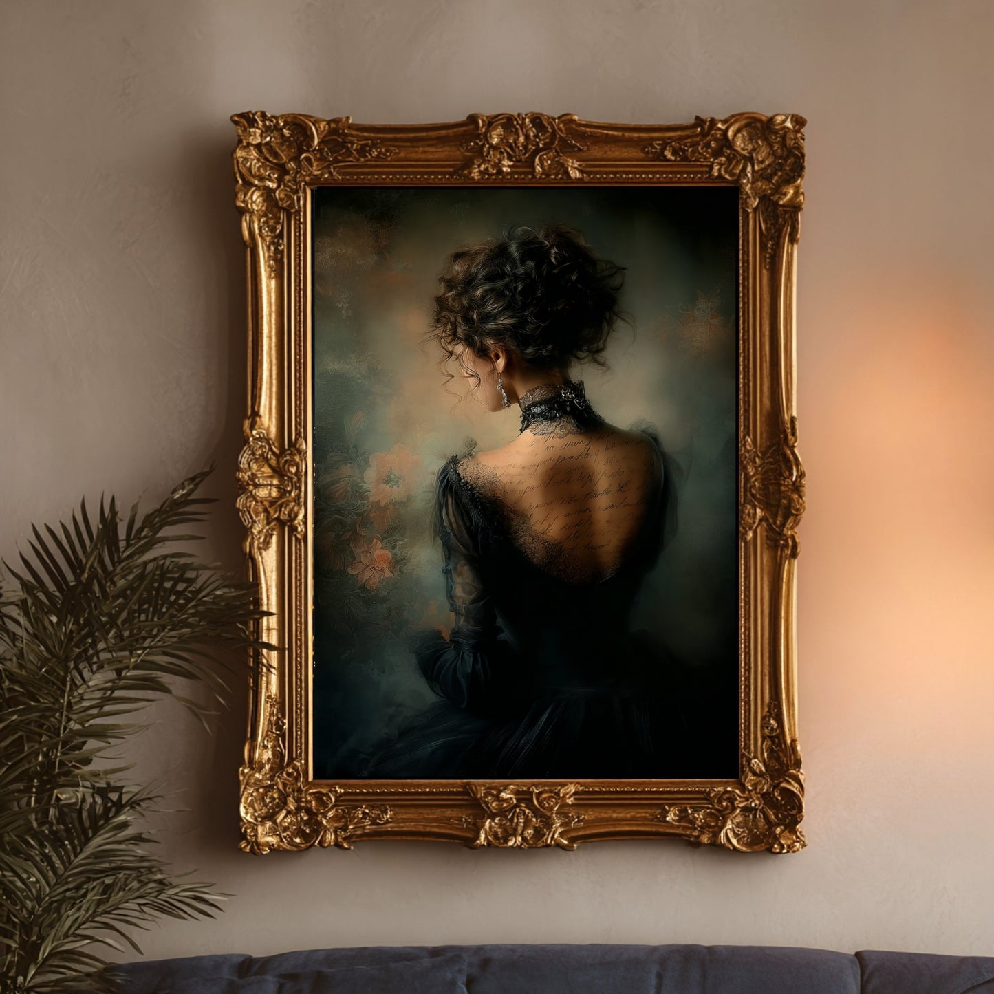 Moody Victorian Woman Wall Art