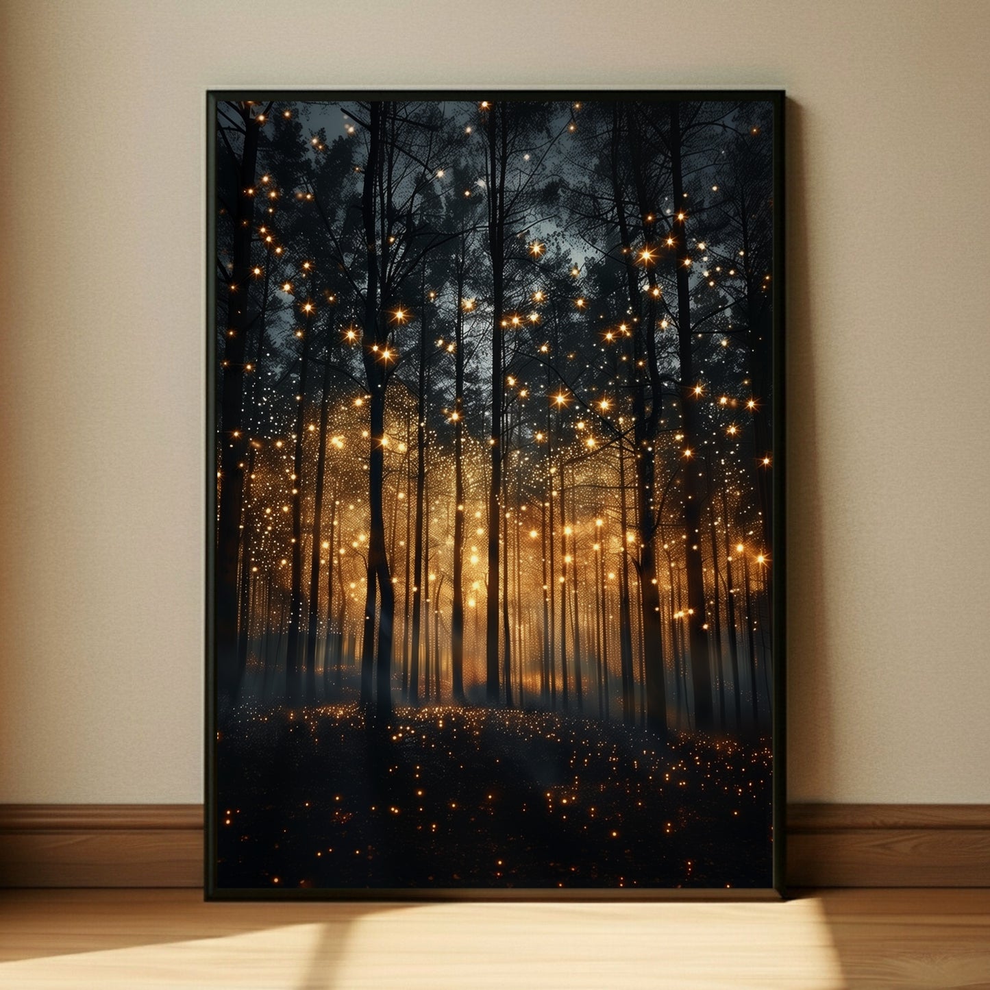 Enchanted Firefly Forest Wall Art - Our signature piece