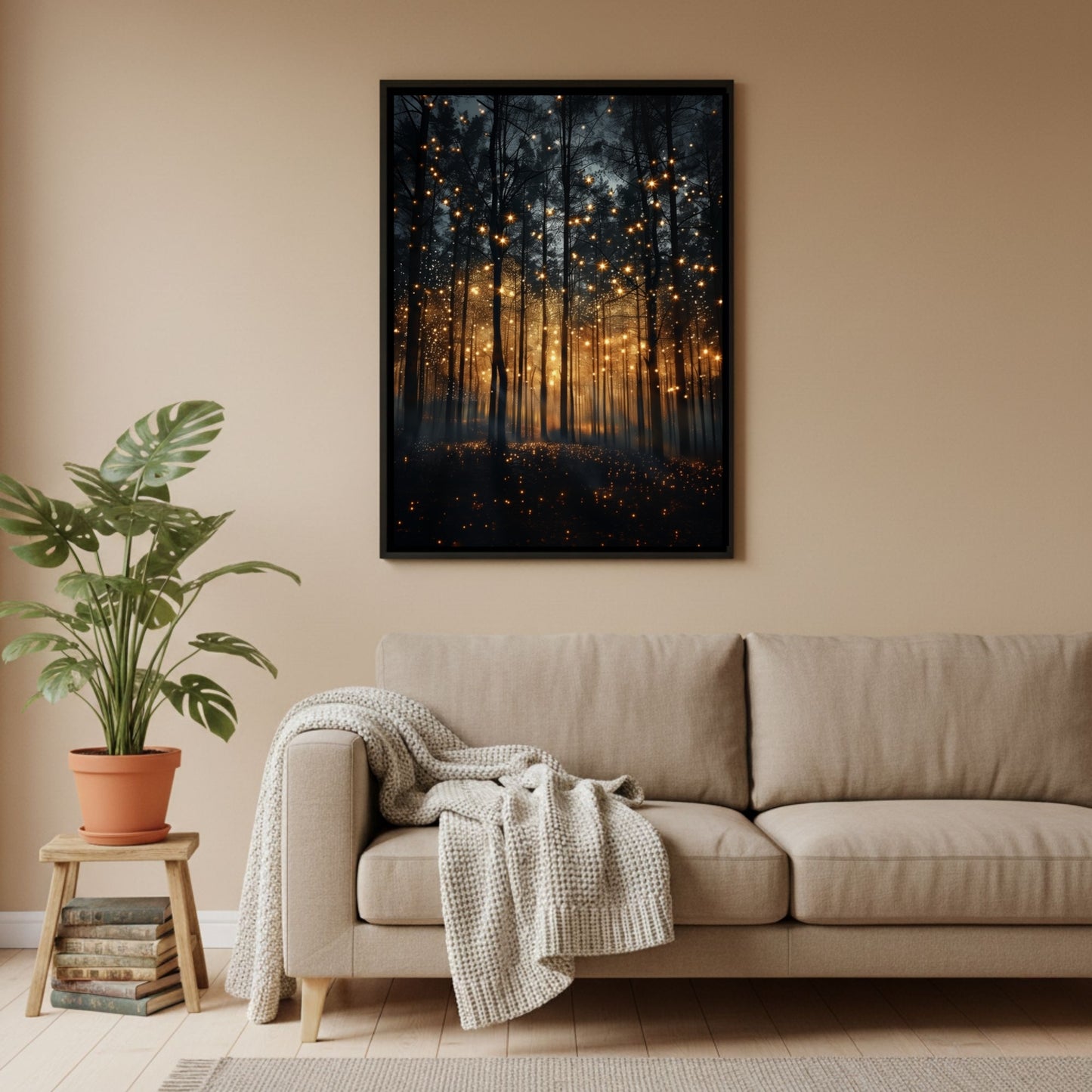Enchanted Firefly Forest Wall Art - Our signature piece