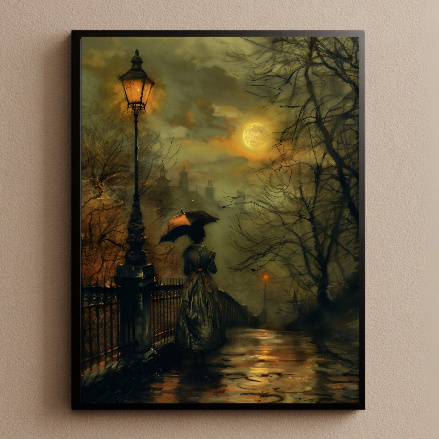 Moody Victorian Dark Academia Aesthetic Wall Art Print