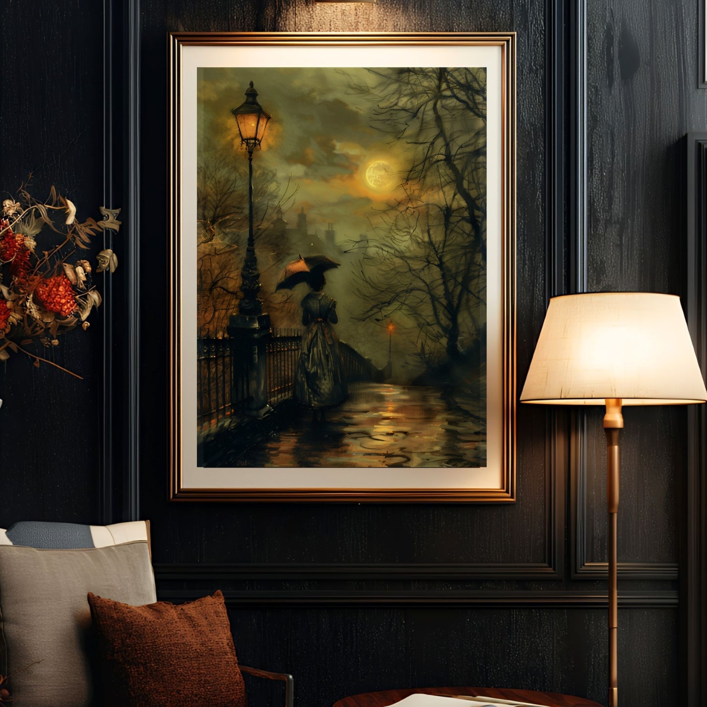 Moody Victorian Dark Academia Aesthetic Wall Art Print
