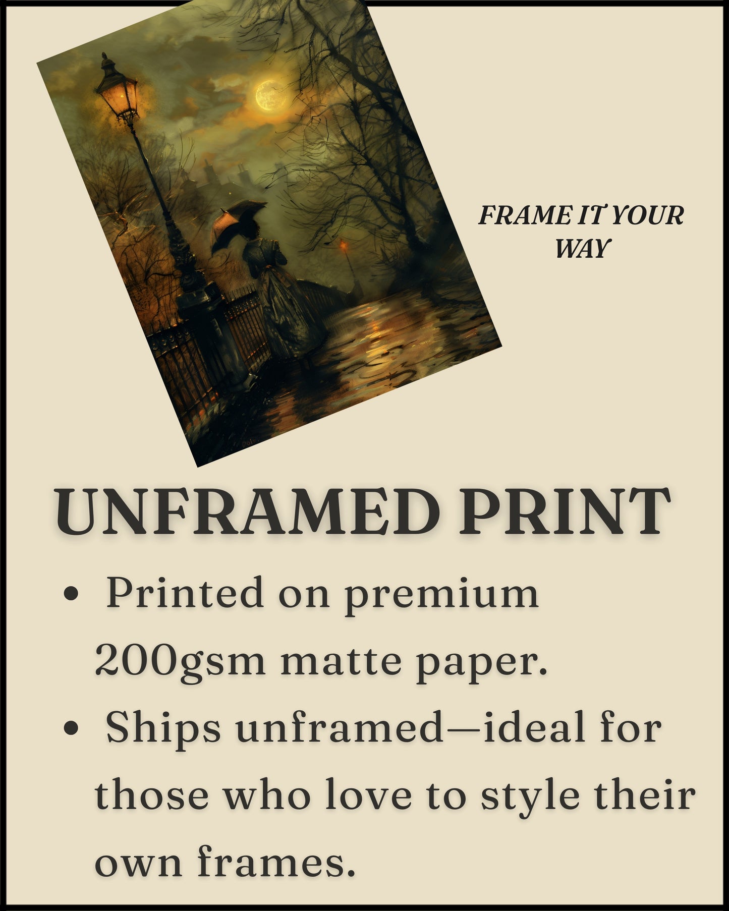 Victorian Moody Wall Art Print