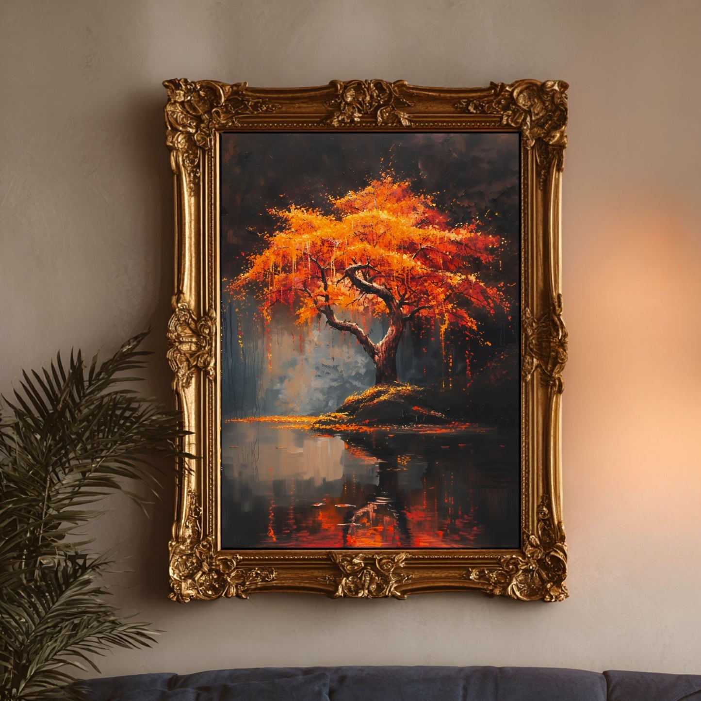 Enchanted Autumn Maple Tree Autumn Wall Art
