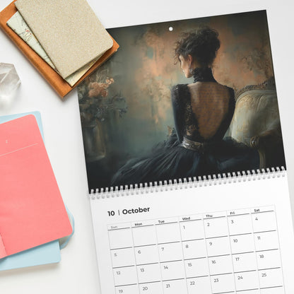 Moody Victorian Calendar 2026 – Dark Aesthetic Wall Calendar