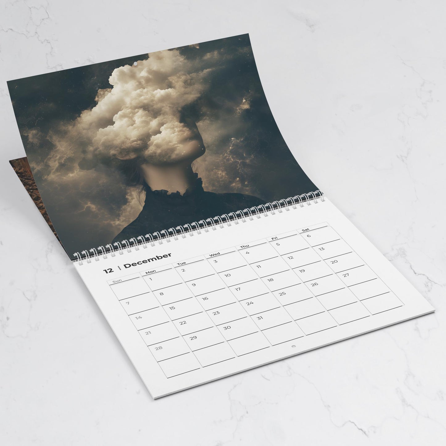 Dark Feminine Calendar 2026, Christmas Gift for Best Friend