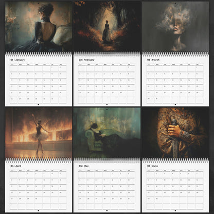 Dark Feminine Calendar 2026, Christmas Gift for Best Friend