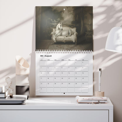Moody Dark Academia Wall Calendar