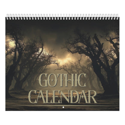 Gothic  Wall Calendar Dark Aesthetic Wall Calendar