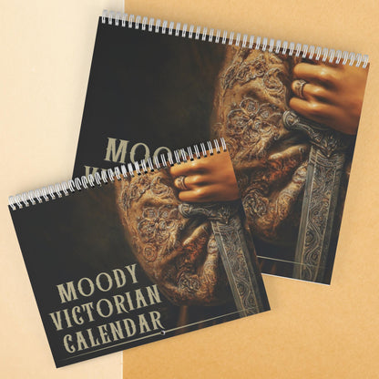 Moody Victorian Calendar 2026 – Dark Aesthetic Wall Calendar