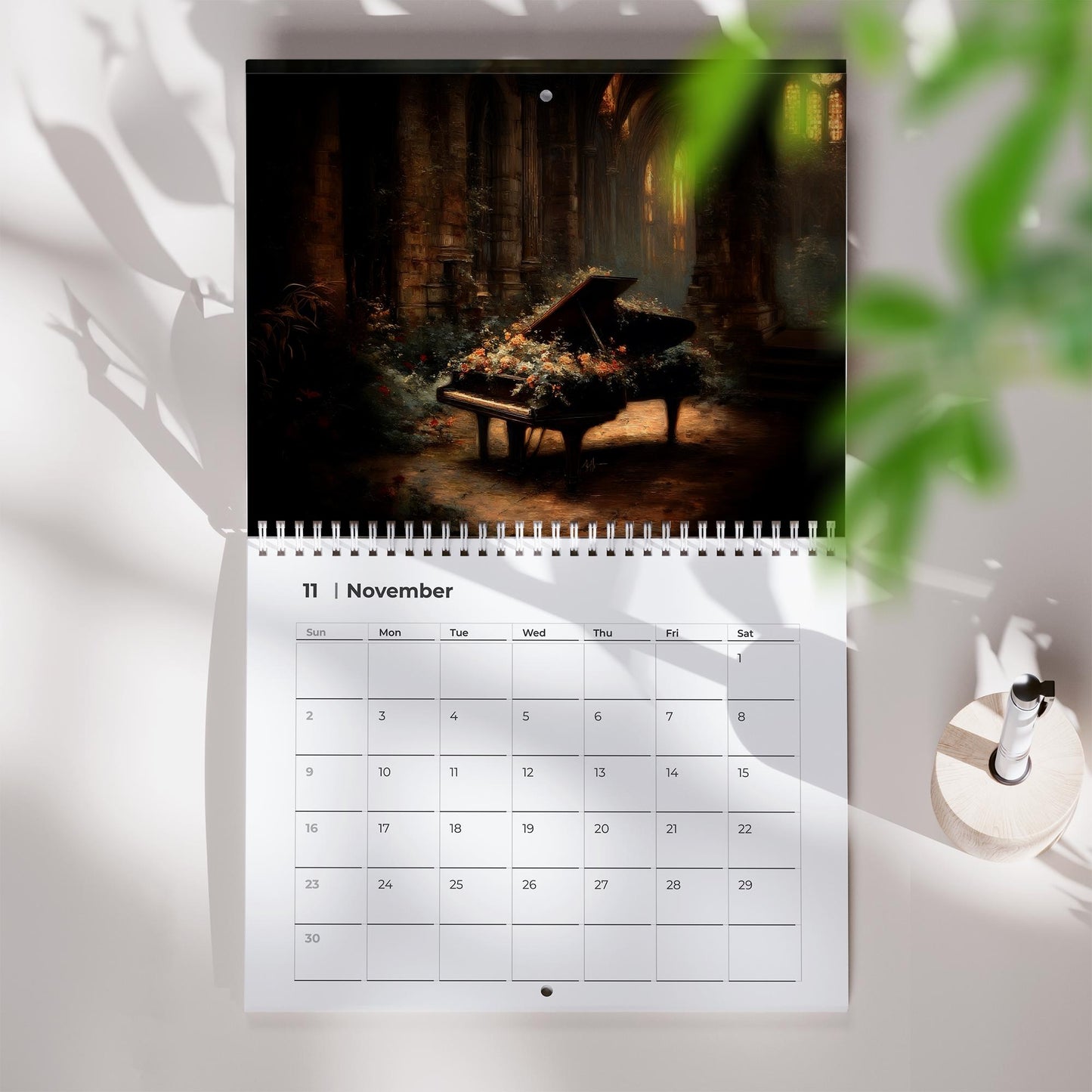Moody Victorian Calendar 2026 – Dark Aesthetic Wall Calendar