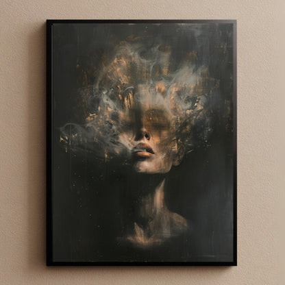 Moody Female Figure Wall Art Print