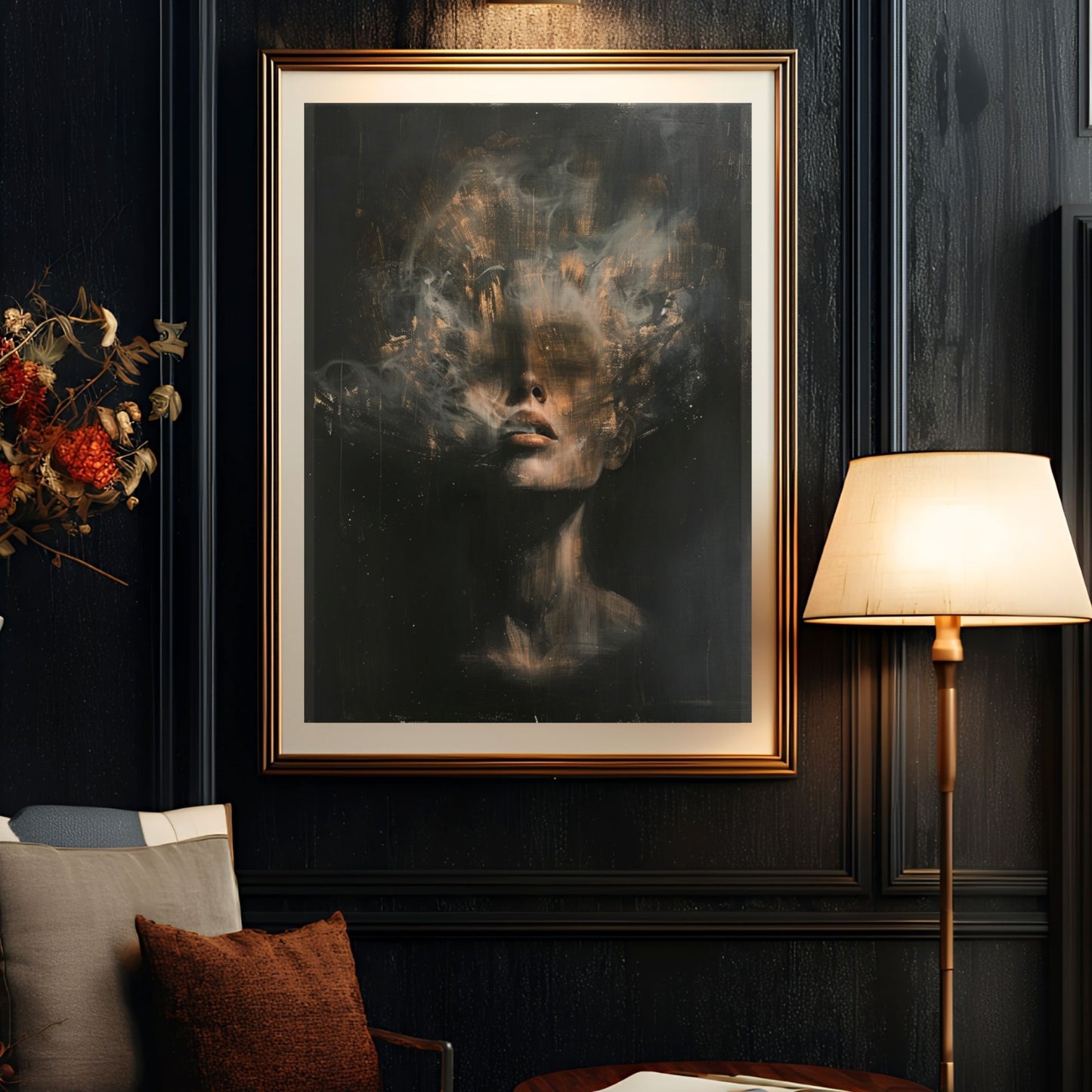 Moody Female Figure Wall Art Print