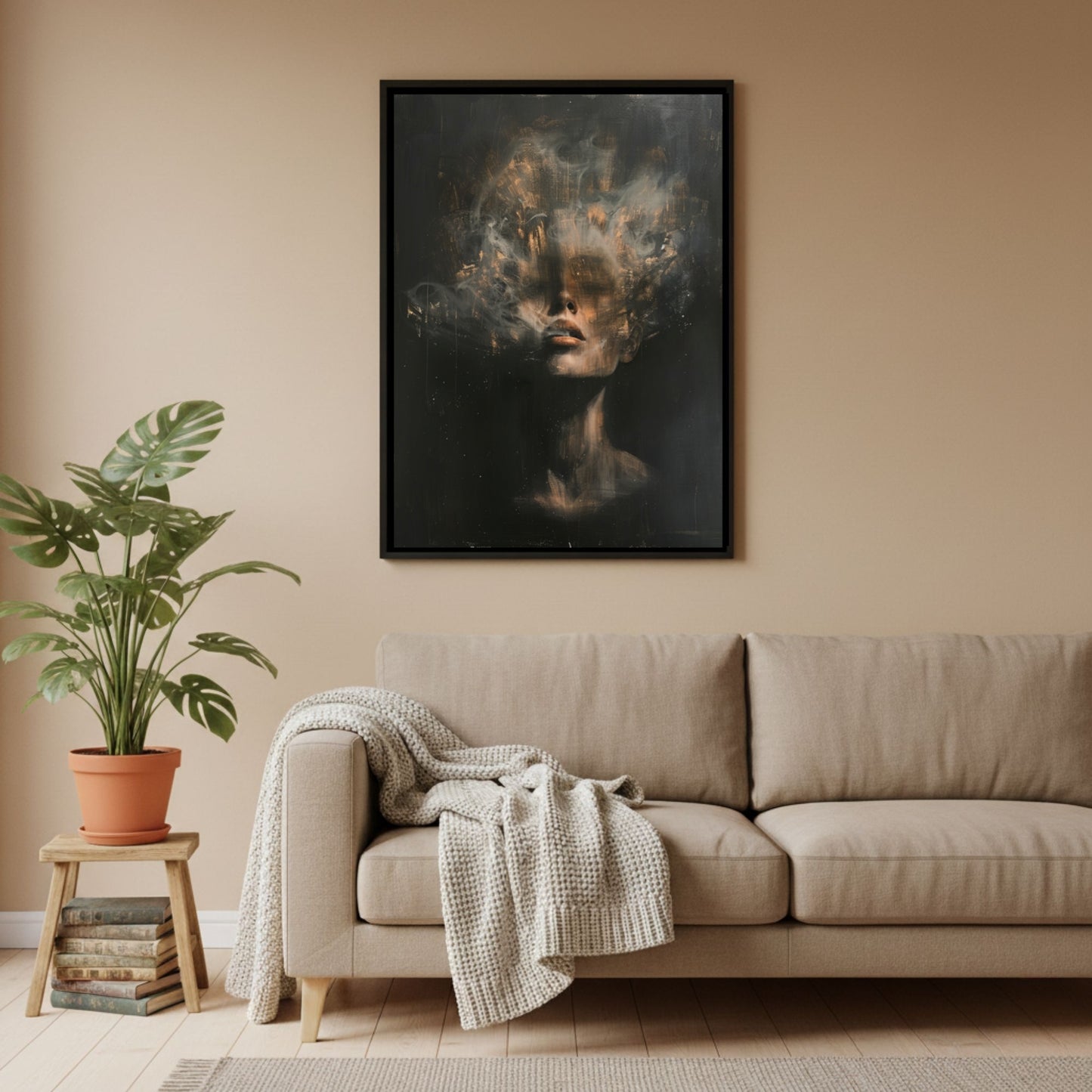 Moody Female Figure Wall Art Print