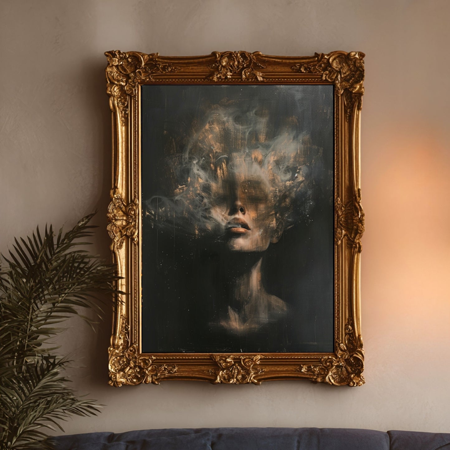 Moody Female Figure Wall Art Print