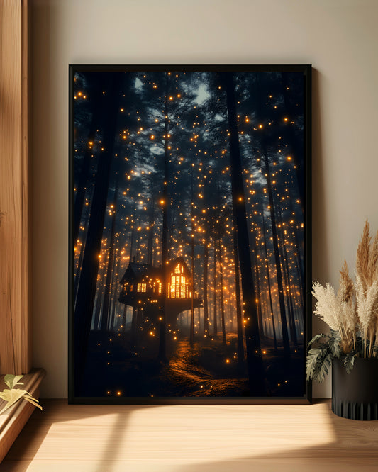 Dark Forest Wall Art (Poster, Canvas, Framed)