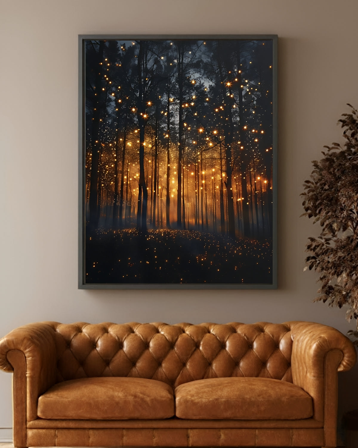 Enchanted Firefly Forest Wall Art - Our signature piece