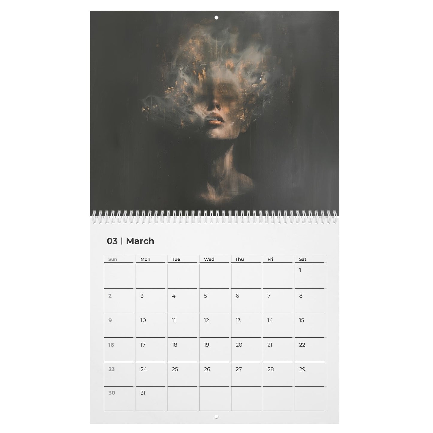 Dark Feminine Calendar 2026, Christmas Gift for Best Friend