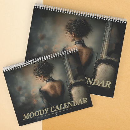 Moody Dark Academia Wall Calendar
