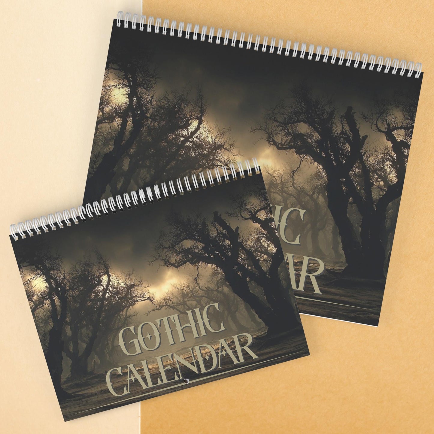 Gothic  Wall Calendar Dark Aesthetic Wall Calendar