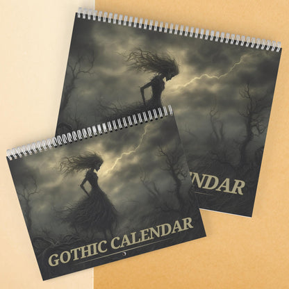Eerie Victorian Gothic Calendar Dark Art Monthly Planner