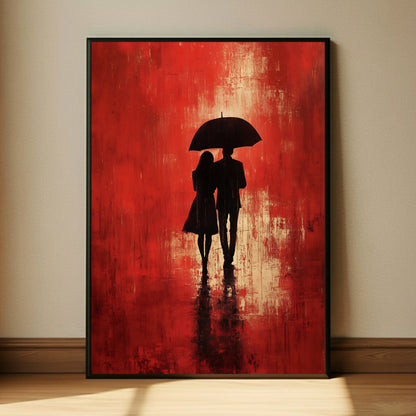 Modern Lovers Rain Wall Art Print
