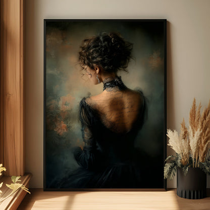 Moody Victorian Woman Wall Art