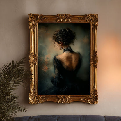 Moody Victorian Woman Wall Art