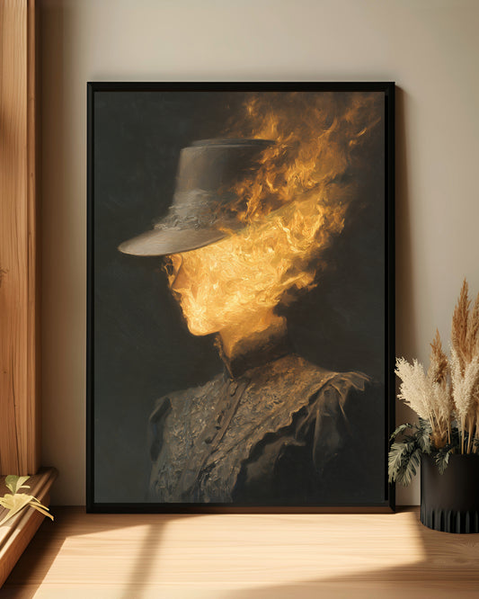 Dark Modern Wall Art Surreal Print (Poster, Canvas, Framed)