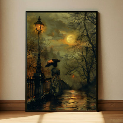Moody Victorian Dark Academia Aesthetic Wall Art Print