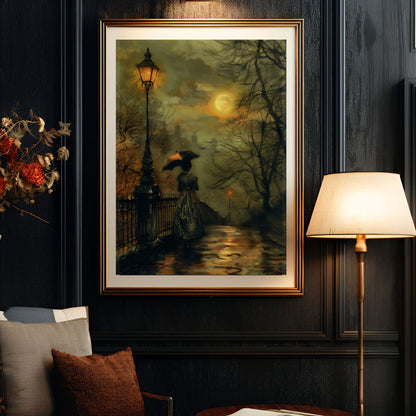 Moody Victorian Dark Academia Aesthetic Wall Art Print