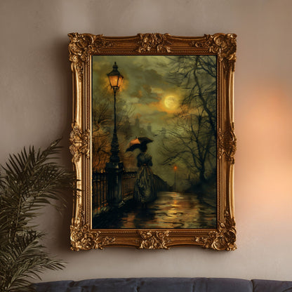Moody Victorian Dark Academia Aesthetic Wall Art Print