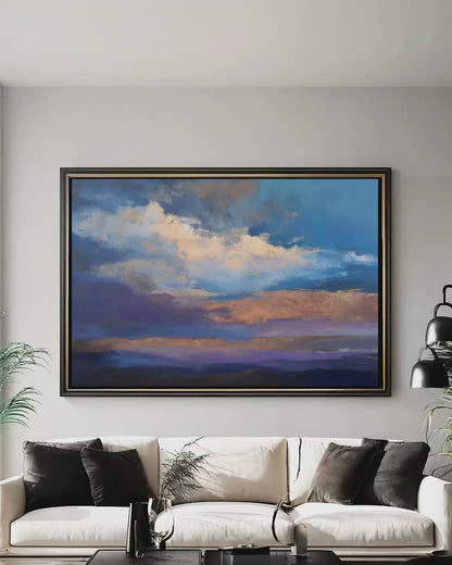Modern Sky Wall Art – Large Abstract Cloud Print | Serene Cloudscape Decor
